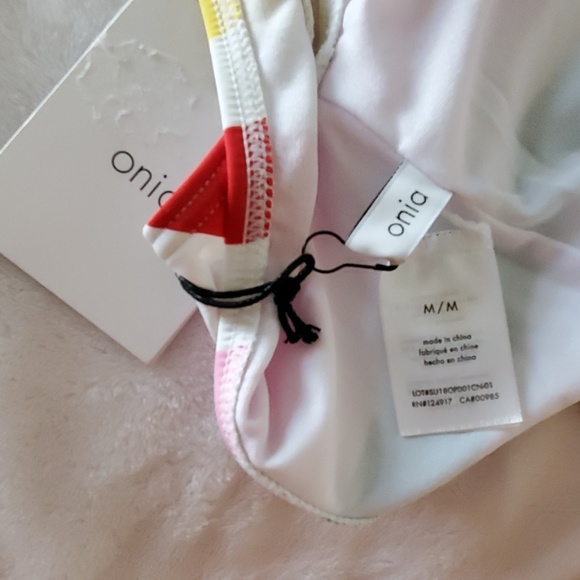 Onia !NWT! One Piece Striped Bathing Suit Size M - Picture 5 of 5